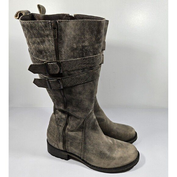 Matisse Roady Distressed Leather Zip Up Tall Boots Women's Size 8.5 - Picture 10 of 10